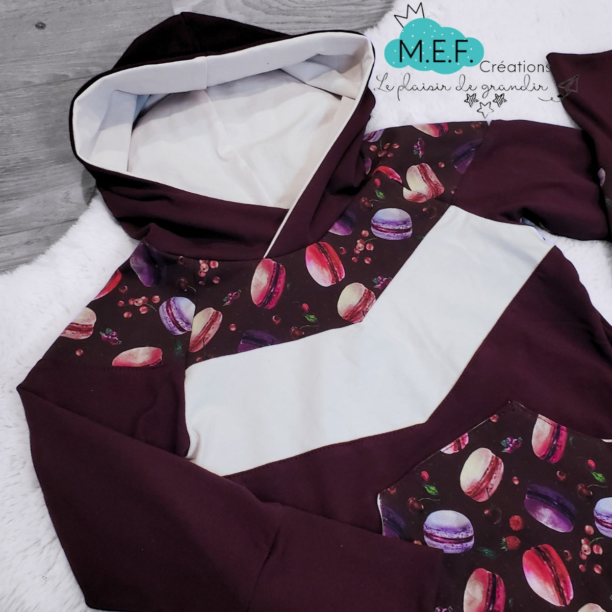 Ensemble fillette macaron bordeaux,LIQUIDATION, 3 à 5 ans