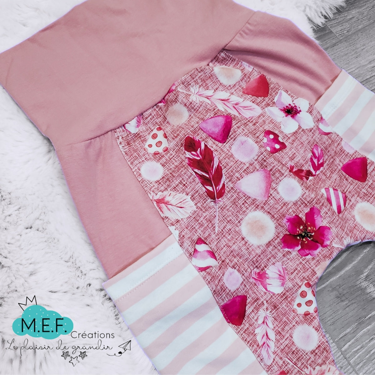 Short évolutif fillette motif douceurs roses, LIQUIDATION, 3 à 5 ans