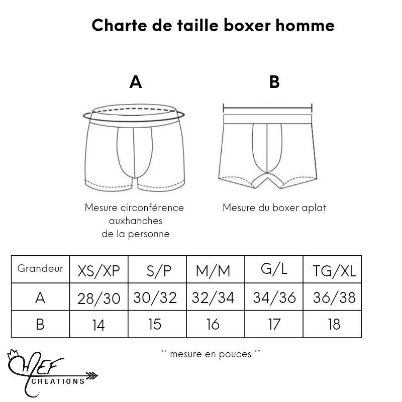 Boxer homme, les imprimés