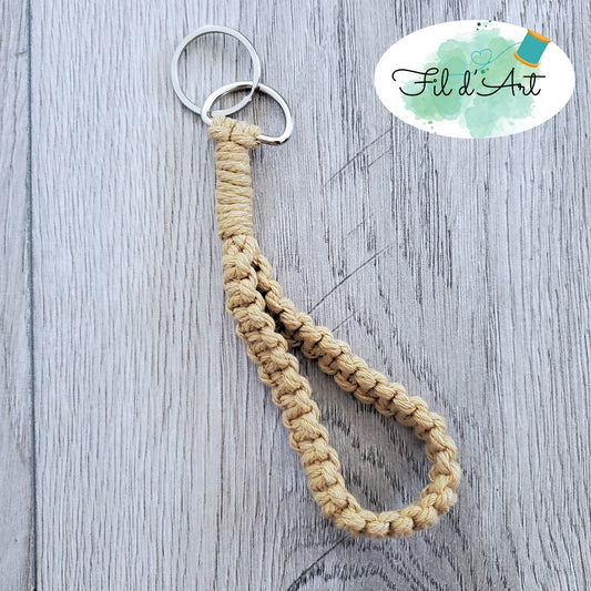 Ganse macramé BEIGE par Alicia Forget de le fil d'art