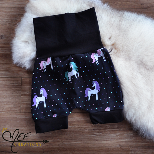 Short fillette licorne MEF, coupe aux choix