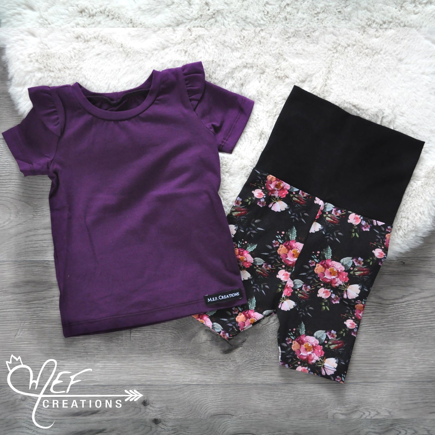 Short fillette fleuris mathilde, PAP, 1 à 3 ans