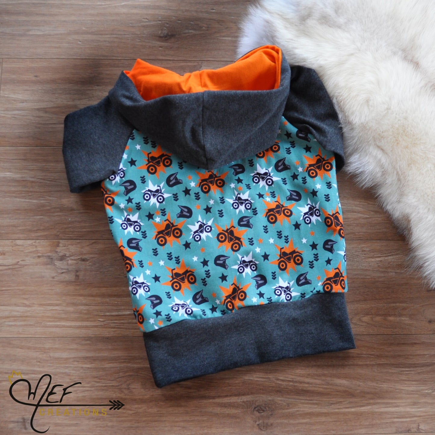 Hoodie garçon 4 roues, PRÊT-À-PARTIR, 5 à 7 ans