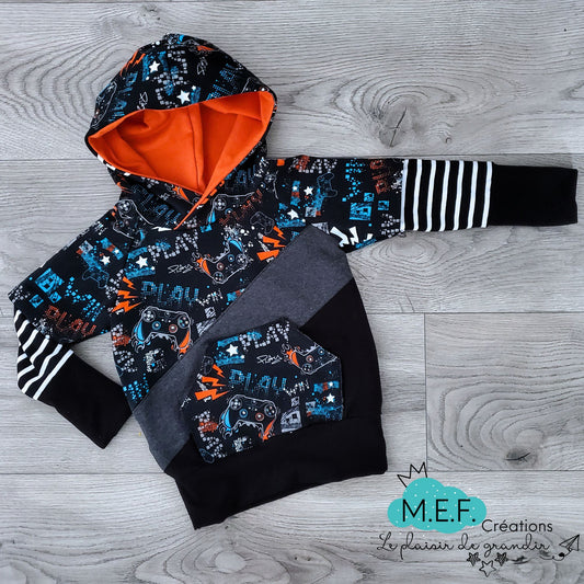 Hoodie garçon jeux vidéo