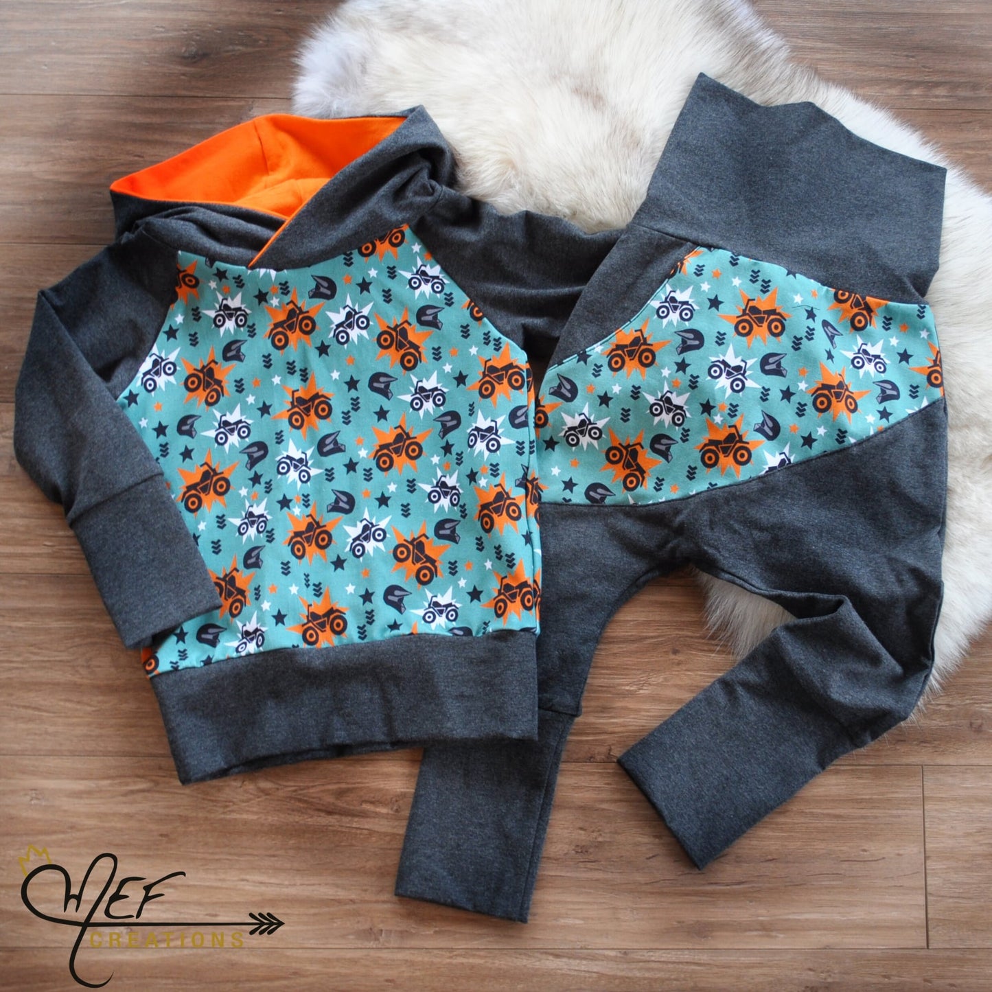 Hoodie garçon 4 roues, PRÊT-À-PARTIR, 5 à 7 ans