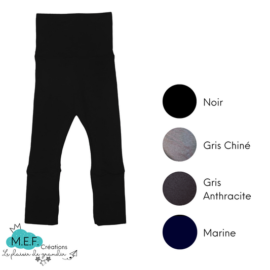 Legging fillette, 4 choix coloris sombres