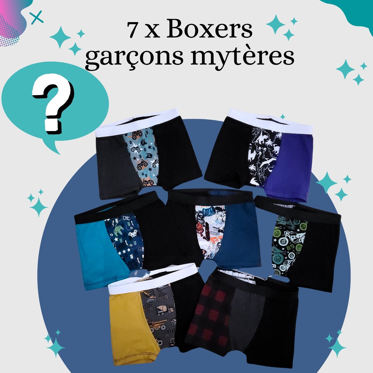 7X Sous-vêtements enfants, MYSTÈRES