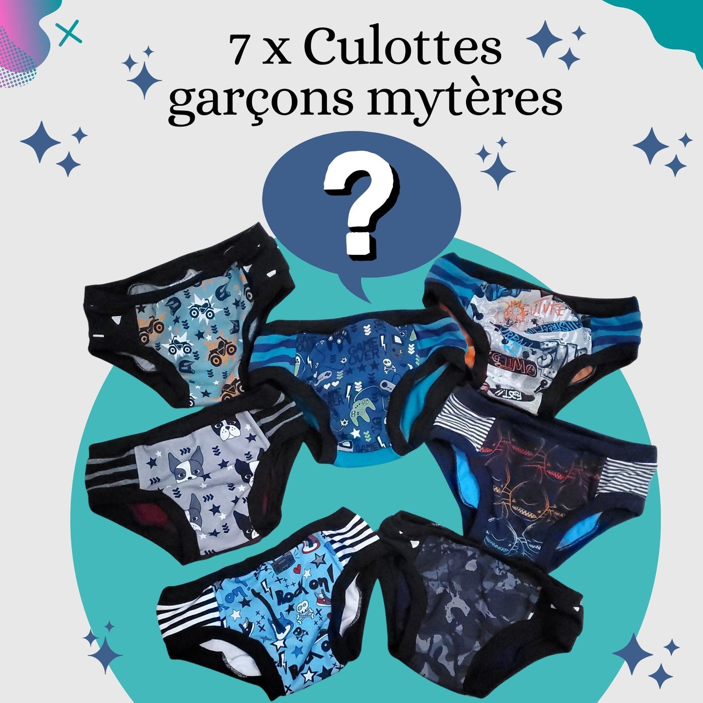 7X Sous-vêtements enfants, MYSTÈRES