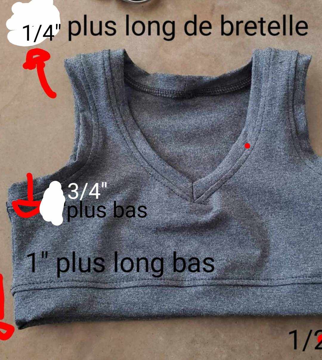 Commande personnalisé valérie pagé, bralettes