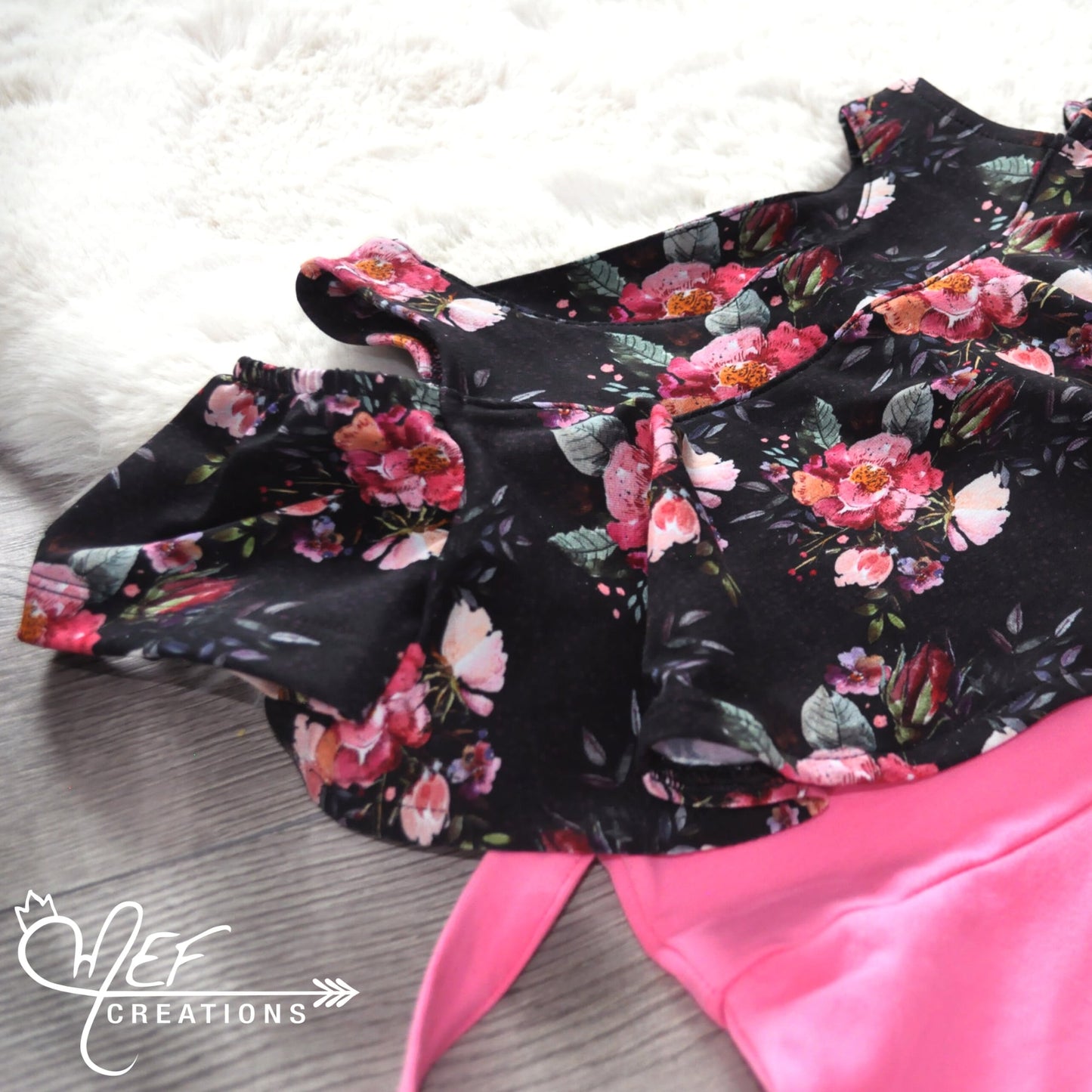 Robe fillette fleurie mathilde, 1 à 3 ans