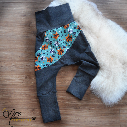 Pantalon évolutif 4 roues, motif exclusif MEF