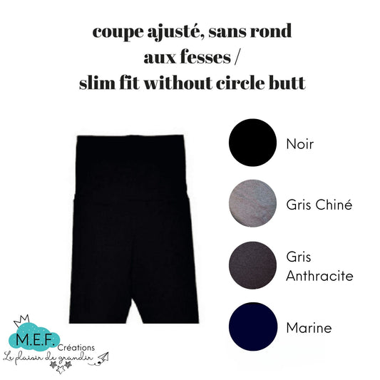 Short fillette, 4 choix coloris sombres