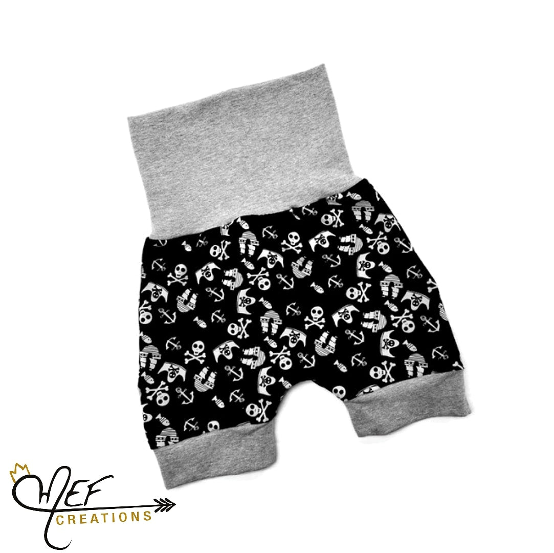 Short garçon pirate gris pâle