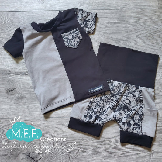 Vêtements garçons bébé ensemble superhéro, LIQUIDATION 3 à 12 mois