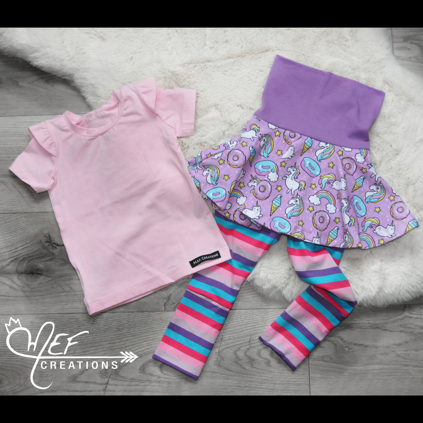 Jupe legging chat licorne , 1 à 3 ans