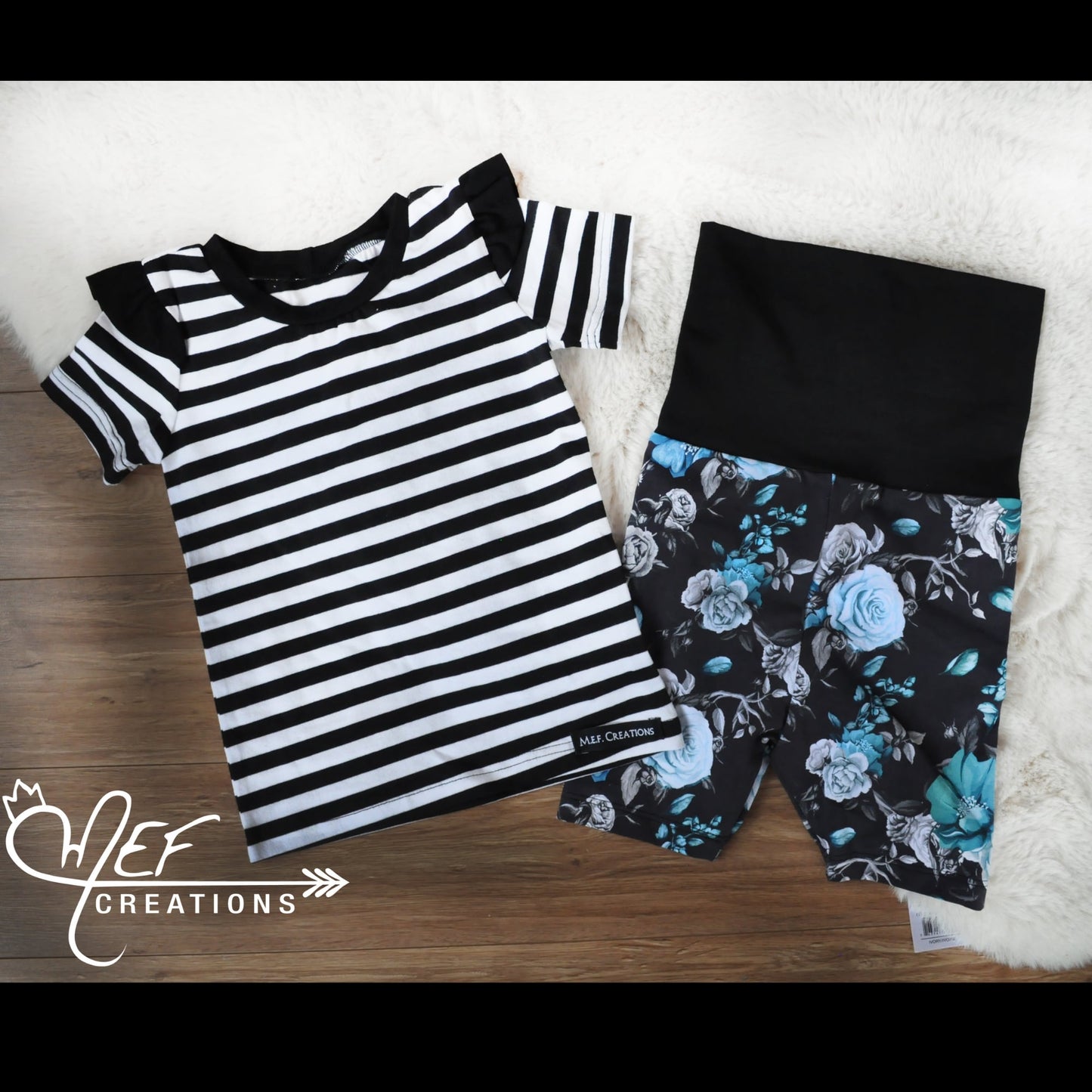 Short fillette fleuris bleu, LIQUIDATION, 1 à 3 ans