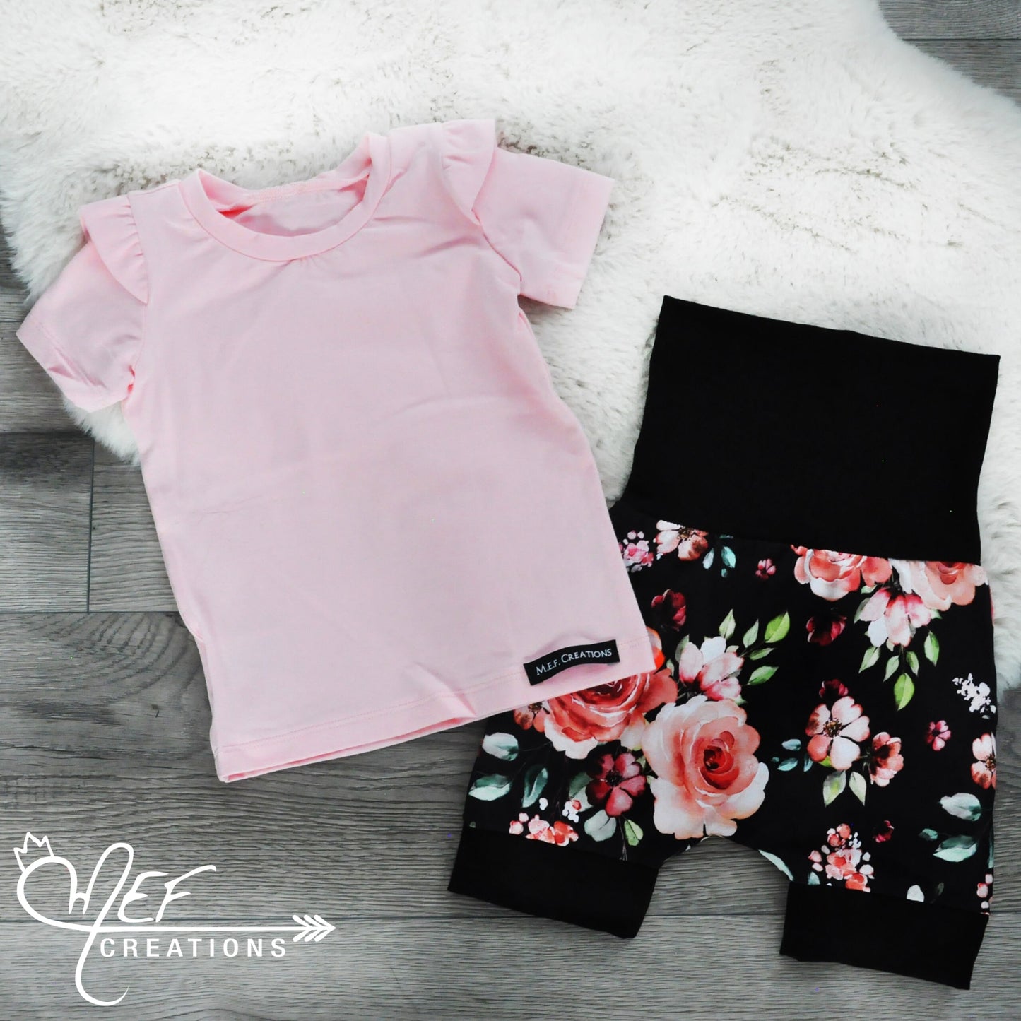 Short fillette fleuris pénéloppe