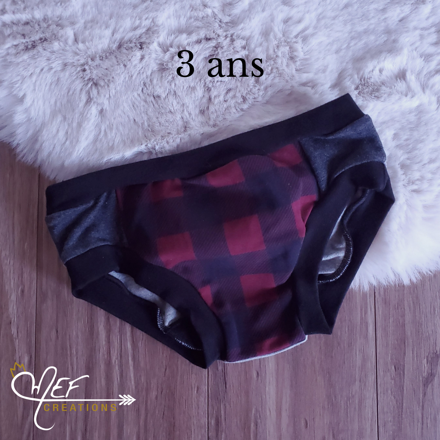 Culotte garçon enfant 3 ans, prêt-à-partir, carreauté