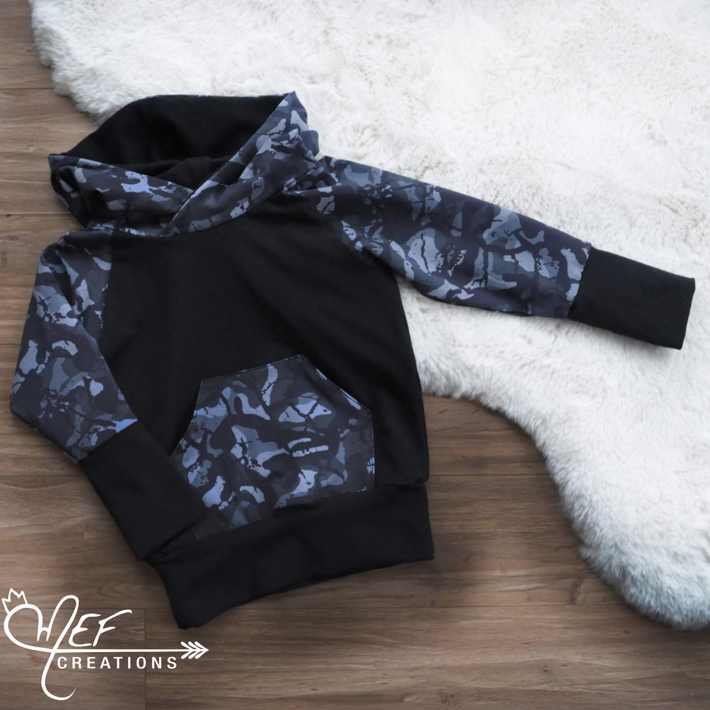 Hoodie garçon camouflage