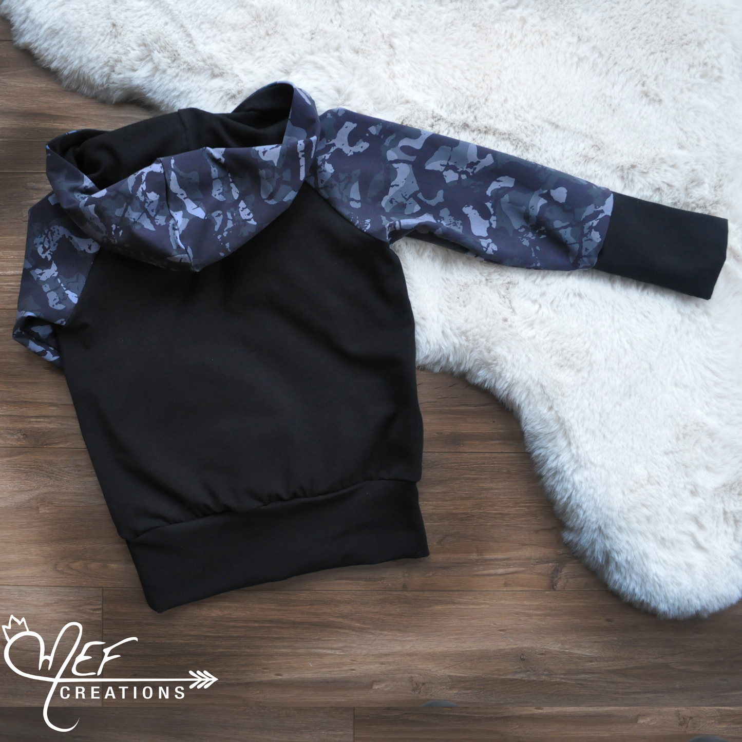 Hoodie garçon camouflage