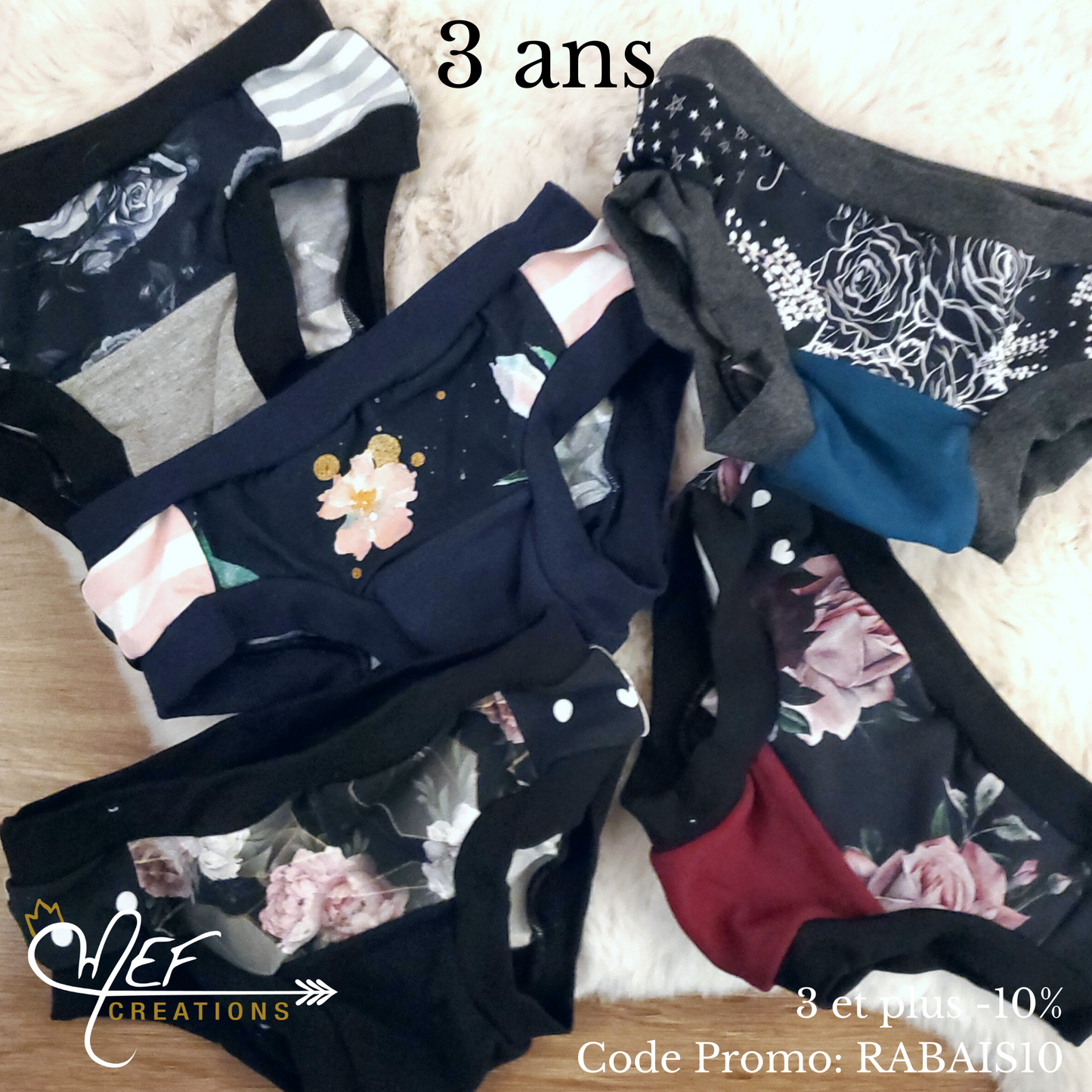 1x sous-vêtement fille ☆MYSTÈRE☆, prêt-à-partir