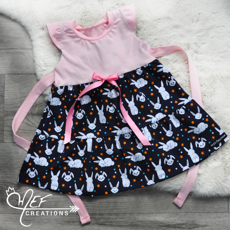 Robe lapin MARINE, Robe de Pâques, MOTIF EXCLUSIF MEF