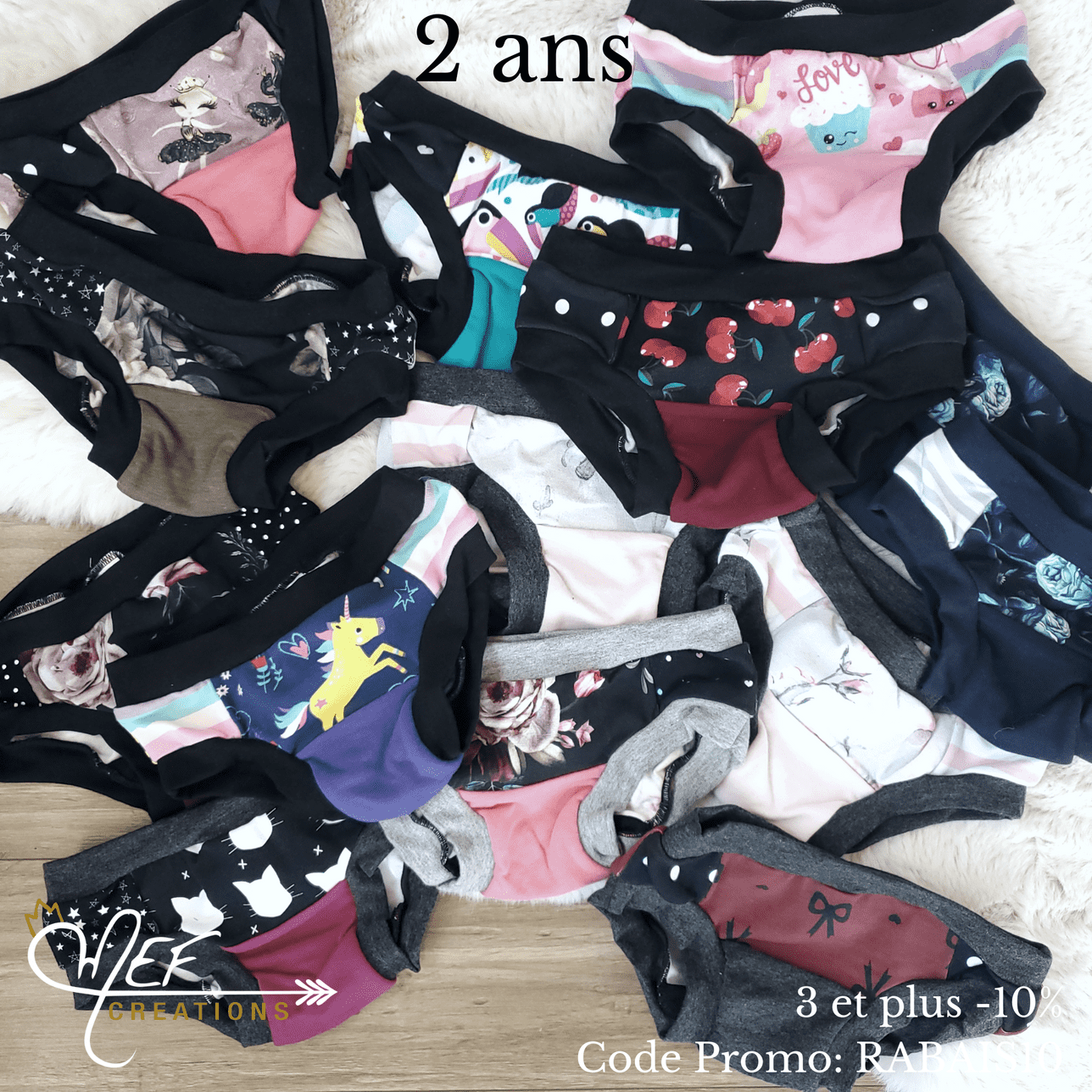 1x sous-vêtement fille ☆MYSTÈRE☆, prêt-à-partir