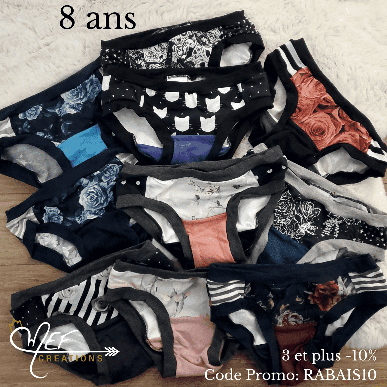 1x sous-vêtement fille ☆MYSTÈRE☆, prêt-à-partir