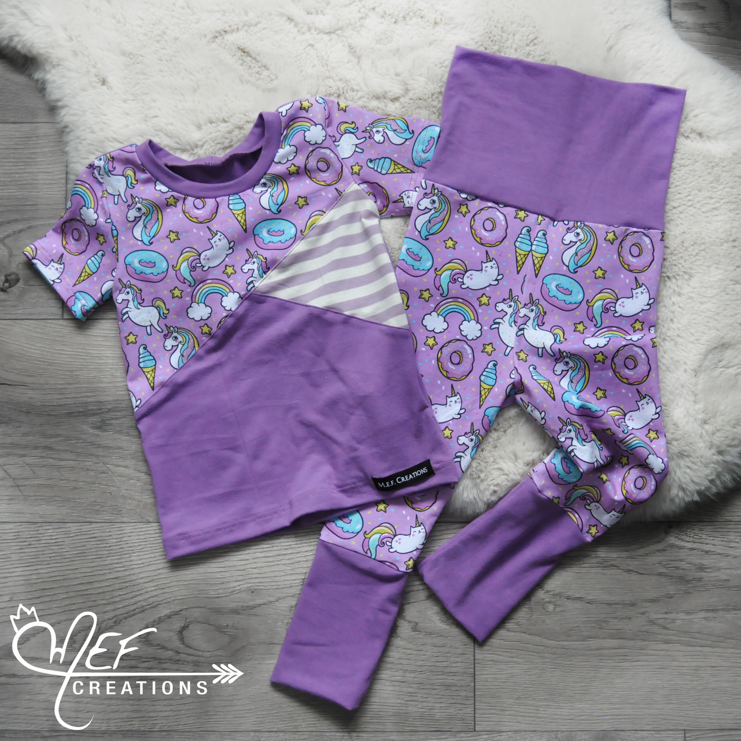 T-shirt chat licorne 1 à 3 ans