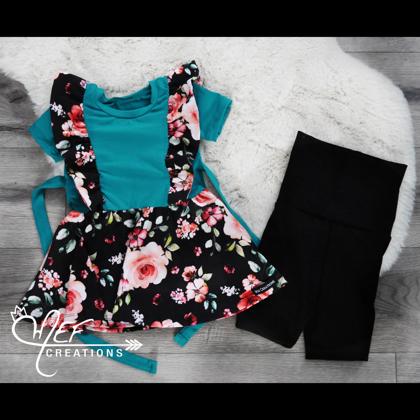 Robe bretelle et aqua, manches courtes ou longue, robe évolutive pour enfant et bébé