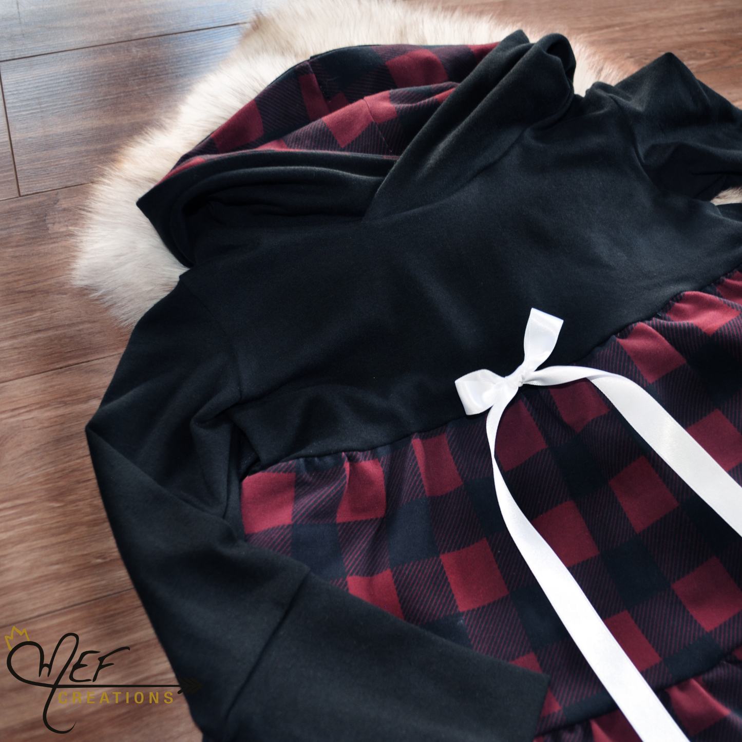 Robe carreauté plaid des fêtes pour enfant et bébé