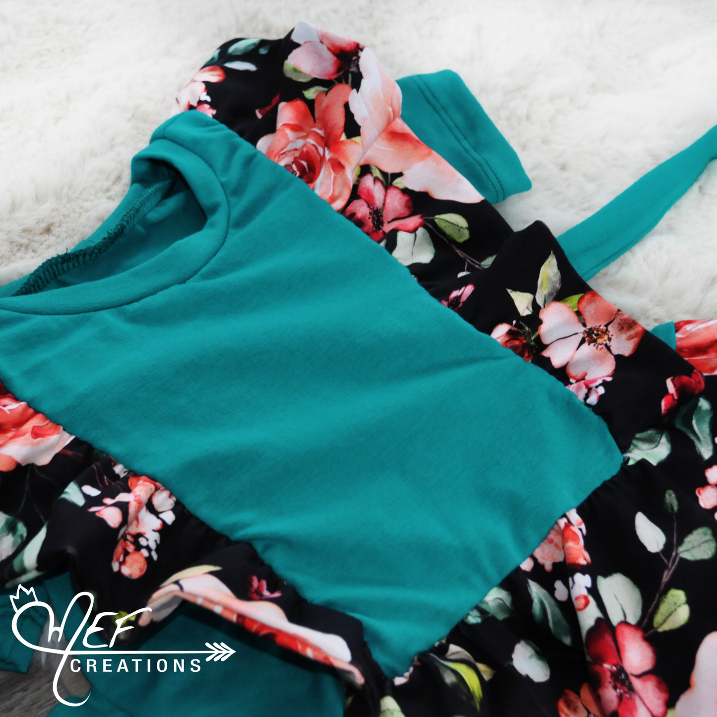 Robe bretelle et aqua, manches courtes ou longue, robe évolutive pour enfant et bébé