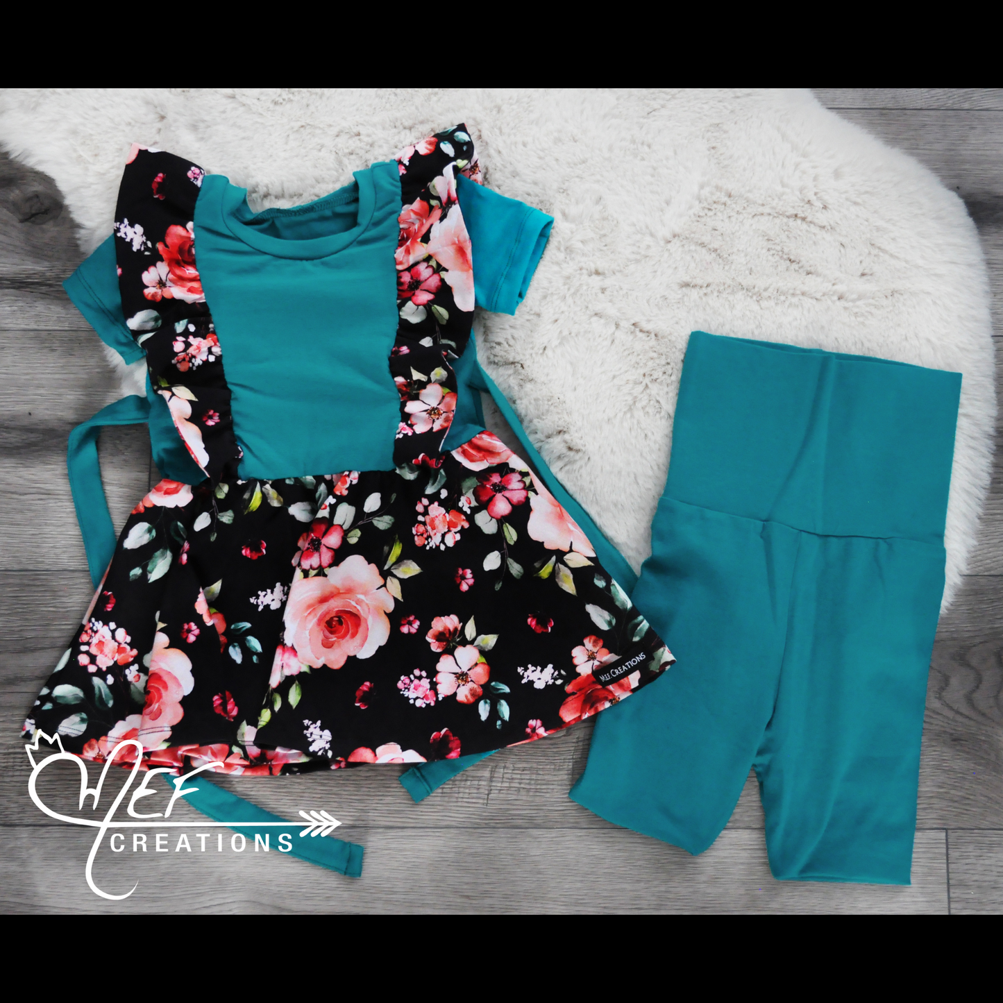 Robe bretelle et aqua, manches courtes ou longue, robe évolutive pour enfant et bébé