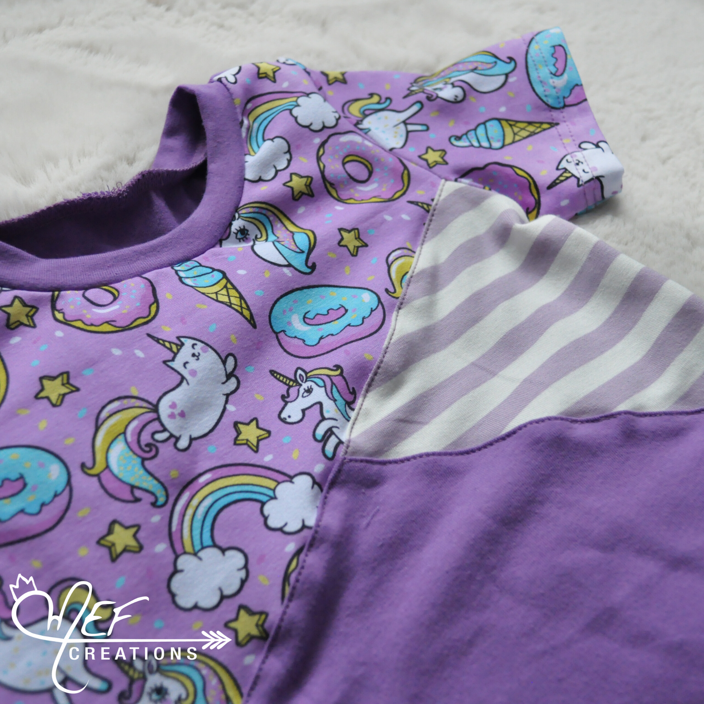 T-shirt chat licorne 1 à 3 ans