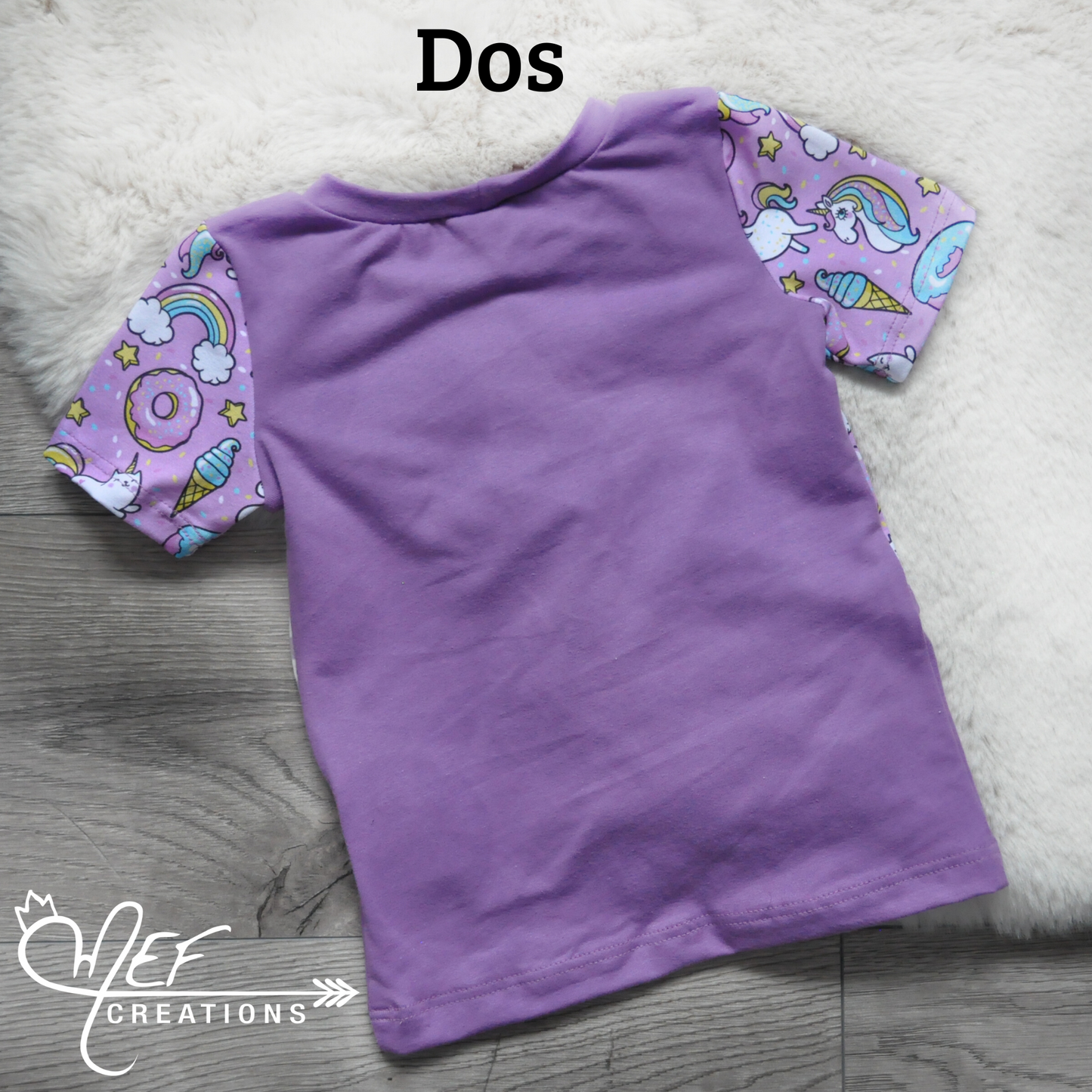 T-shirt chat licorne 1 à 3 ans