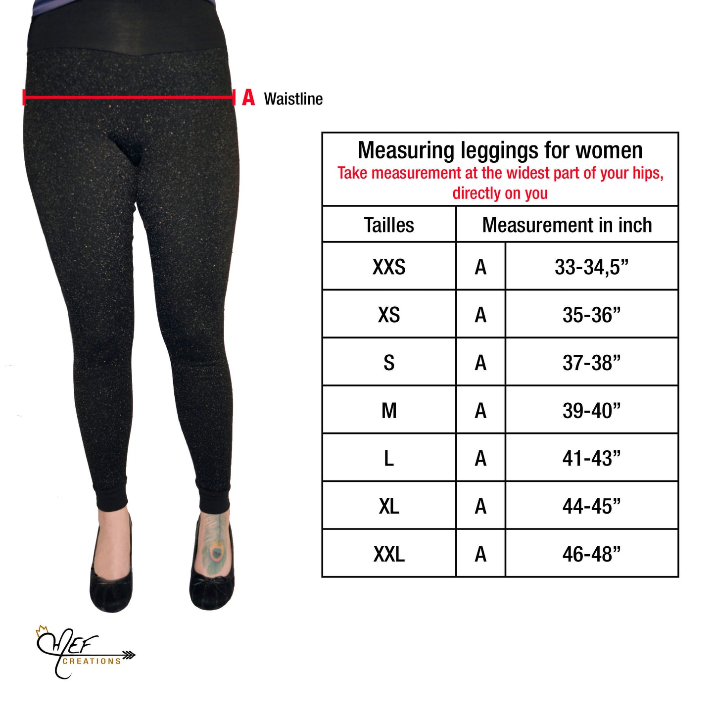 Legging femme, 6 choix coloris