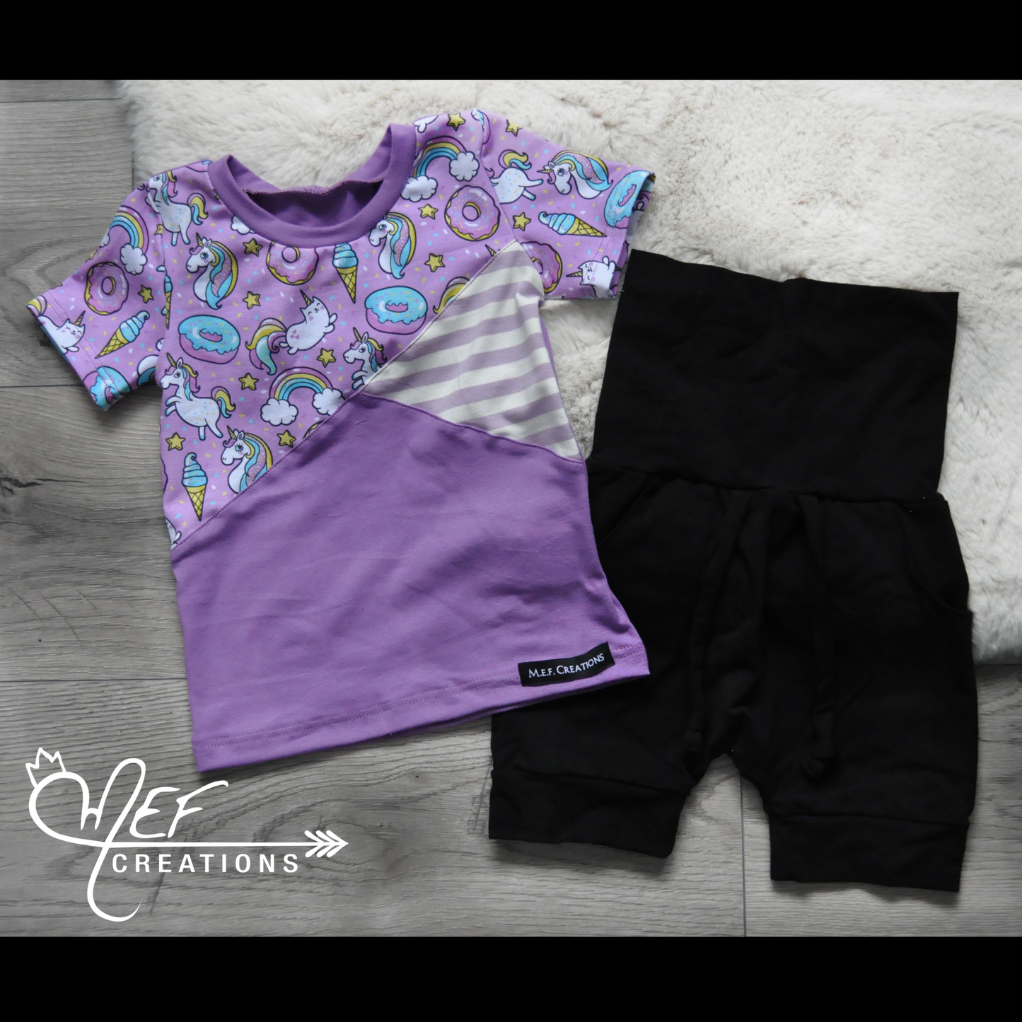 T-shirt chat licorne 1 à 3 ans