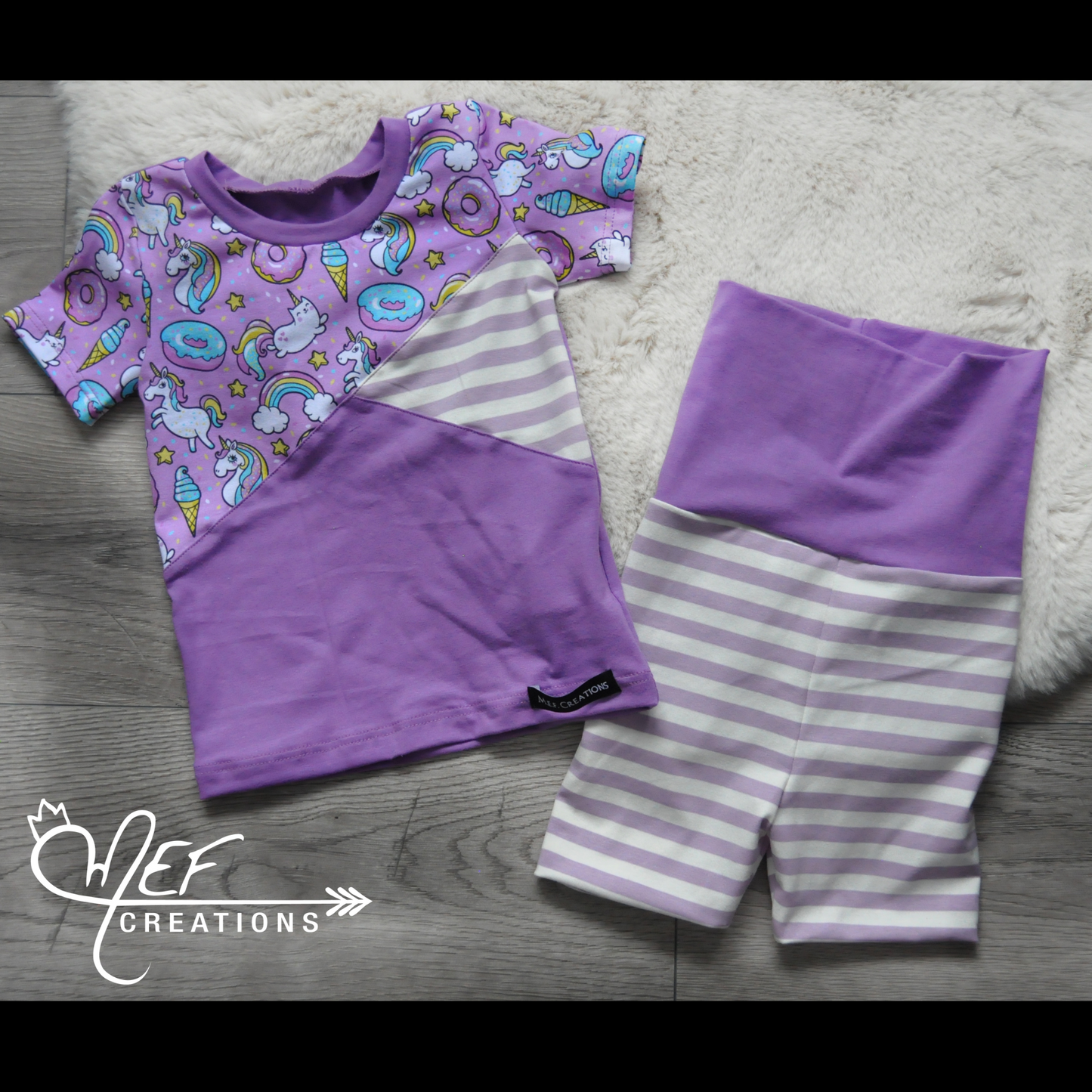 T-shirt chat licorne 1 à 3 ans