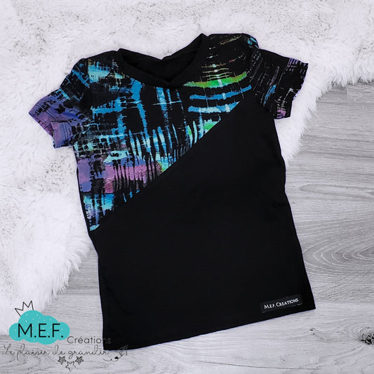 T-shirt garçon ou fille aurore boréal, 3 à 5 ans, LIQUIDATION