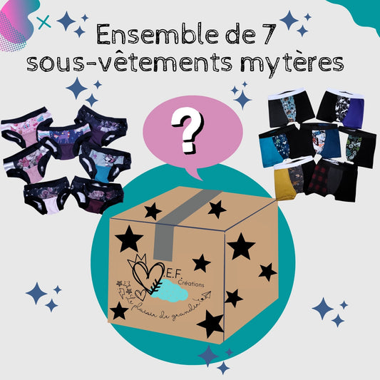 7X Sous-vêtements enfants, MYSTÈRES