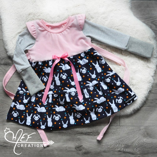 Robe fille lapin pour bébé de 1 an à 3 ans