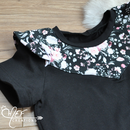 Prêt-à-partir, 1 à 3 ans, T-shirt mini fleuris rose - vente finale -