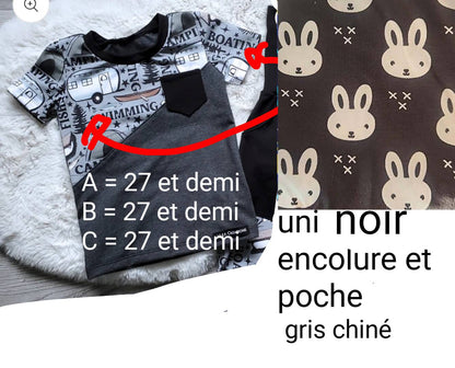 Commande personnalisé pour Liliane English, 3 t-shirt personnalisé