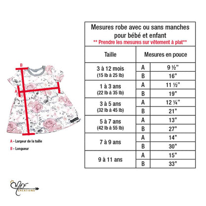 Robe fillette chic, pois et bourgogne