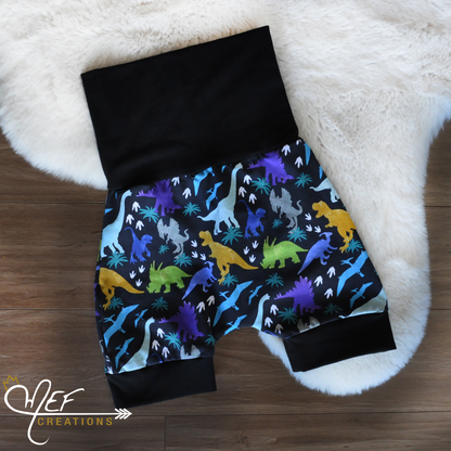 Short garçon dinos colorés