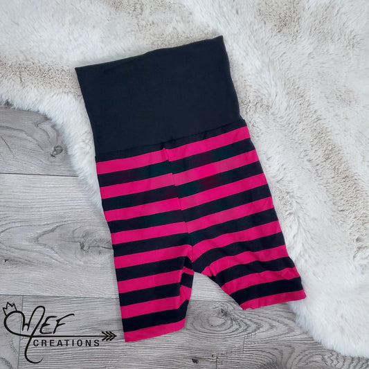 Short fillette rayé fushia et noir, LIQUIDATION, 3 à 5 ans