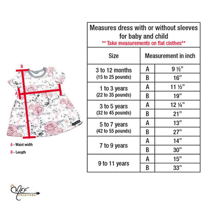 Robe licorne aqua, motif exclusif MEF CREATIONS