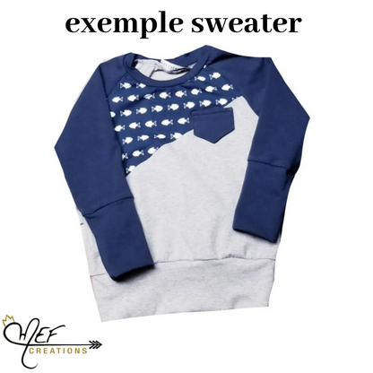 Hoodie ou sweater licorne pour bébé et enfant, MOTIF EXCLUSIF MEF