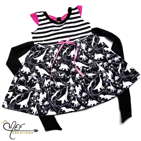 Robe dinosaures pour bébé et enfant