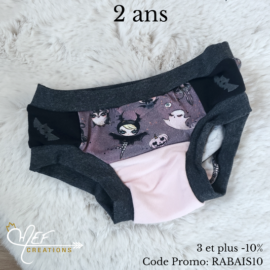 Culotte fille 2 ans, prêt-à-partir, halloween